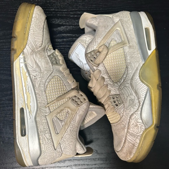 Nike Air Jordan 4 Retro 30th Anniversary Laser size 10M - Picture 4 of 7